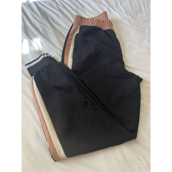 Zara black and tan casual pants - Picture 1 of 4